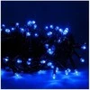 Eu Sandelis Vidaus/išorės mėlyna elektrinė lempučių girlianda 100 LED LAMP01N