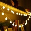 Eu Sandelis Vidaus / išorės rutulinė girlianda 71 LED šiltai balta, 2 režimai LAMP46