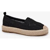 Vinceza Juodos stilingos espadrilės