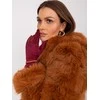 Wool Fashion Italia Bordo spalvos pirštinės su pinta juostele: Dydis - L/XL