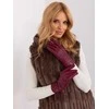 Wool Fashion Italia Bordo spalvos pirštinės: Dydis - L/XL