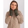Wool Fashion Italia Chaki spalvos elegantiškos pirštinės: Dydis - L/XL