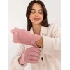 Wool Fashion Italia Elegantiškos rožinės pirštinės: Dydis - S/M