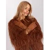 Wool Fashion Italia Elegantiškos rudos pirštinės: Dydis - L/XL