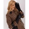 Wool Fashion Italia Juodos elegantiškos pirštinės: Dydis - L/XL