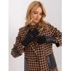 Wool Fashion Italia Juodos elegantiškos pirštinės: Dydis - L/XL