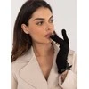 Wool Fashion Italia Juodos pirštinės: Dydis - L/XL