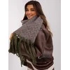 Wool Fashion Italia Khaki moteriškas šiltas šalikas: Dydis - Universalus