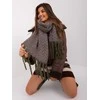Wool Fashion Italia Khaki moteriškas šiltas šalikas: Dydis - Universalus