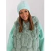 Wool Fashion Italia Mėtinė moteriška žieminė kepurė: Dydis - Universalus