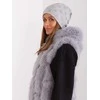 Wool Fashion Italia Pilka moteriška žieminė kepurė: Dydis - Universalus