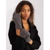 Wool Fashion Italia Pilkos moteriškos pirštinės: Dydis - L/XL