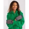 Wool Fashion Italia Pilkos moteriškos pirštinės: Dydis - L/XL