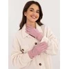 Wool Fashion Italia Rožinės moteriškos pirštinės: Dydis - L/XL