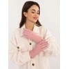 Wool Fashion Italia Rožinės moteriškos pirštinės: Dydis - L/XL