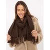 Wool Fashion Italia Rudas klasikinis šalikas: Dydis - Universalus