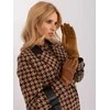 Wool Fashion Italia Rudos moteriškos pirštinės : Dydis - S/M
