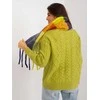Wool Fashion Italia Ryškus spalvingas šiltas šalikas: Dydis - Universalus