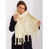 Wool Fashion Italia Šiltas ilgas šalikas: Dydis - Universalus