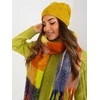 Wool Fashion Italia Šiltas moteriškas spalvingas šalikas: Dydis - Universalus