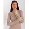 Wool Fashion Italia Smėlio spalvos pirštinės: Dydis - L/XL