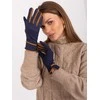 Wool Fashion Italia Tamsiai mėlynos pirštinės: Dydis - L/XL