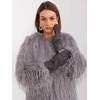 Wool Fashion Italia Tamsiai pilkos pirštinės: Dydis - S/M