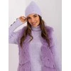 Wool Fashion Italia Violetinė moteriška žieminė kepurė: Dydis - Universalus