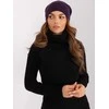 Wool Fashion Italia Violetinė stilinga kepurė: Dydis - Universalus