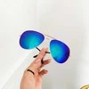 Eu Sandelis Žali aviator akiniai su auksiniu remeliu OK281WZ1