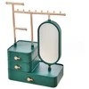 Eu Sandelis Žalias papuošalų laikiklis, spintelė su veidrodėliu ir stalčiais PD60ZIE