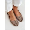 Zazoo Pilkai rusvi natūralios odos bateliai