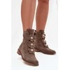 Zazoo Zomšiniai moteriški aulinukai su dekoratyvinėmis gėlėmis