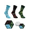 Zooksyrainbow Socks 3 poros originalaus dizaino kojinių dėžutėje