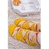 Zooksyrainbow Socks Linksmos kojinės "picos" dėžutėje