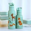 A Little Lovely Vaikiška gertuvė iš nerūdijančio plieno 'Miško gyventojai' - 500 ml