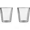 Bodum szklanki su podwójną ścianką 2 vnt. Bodum Canteen 0.2 l Transparent