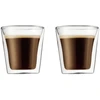 Bodum szklanki su podwójną ścianką 2 vnt. Bodum Canteen 0.1 l Transparent