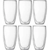 Bodum szklanki su podwójną ścianką 6 vnt. Pavina 0.45L Transparent