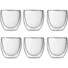Bodum szklanki su podwójną ścianką 6 vnt. Pavina 0.08L Transparent