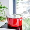 KitchenAid Emalio puodas 20cm 3,7l emaliuotas dangteliu indukcinėmis dujomis