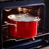 KitchenAid Emalio puodas su dangčiu plieno 24cm 6l emaliuotos indukcinės dujos