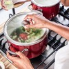 KitchenAid Emalio puodas su dangčiu plieno 24cm 6l emaliuotos indukcinės dujos
