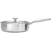 KitchenAid - Daugiafunkcinė keptuvė su dangčiu - sidabrinė - 24 cm