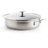 KitchenAid - Nerūdijančio plieno keptuvė su 2 šoninėmis rankenomis - sidabrinė - 28 cm