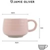 Jamie Oliver keraminis puodelis Rožinė Big Love Cozy Cuppa 375ml
