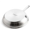 KitchenAid - Nerūdijančio plieno lakštinė keptuvė - sidabrinė - 28 cm