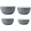 KitchenAid virtuvės dubenys su dangteliais, 4 vnt