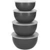 KitchenAid virtuvės dubenys su dangteliais, 4 vnt