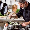 KitchenAid - KA-klasikinė nerūdijančio plieno keptuvė su dangčiu - sidabrinė - 26 cm